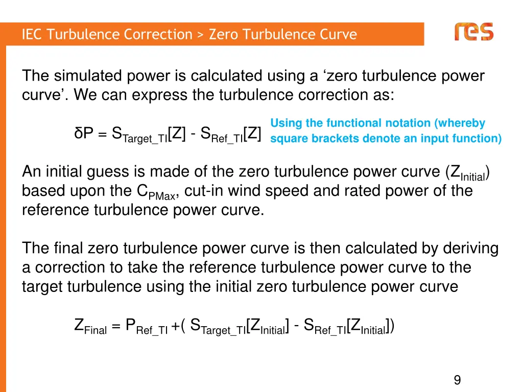 iec turbulence correction zero turbulence curve