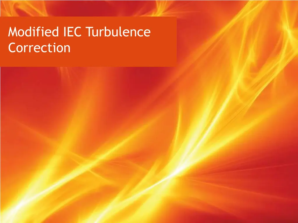 modified iec turbulence correction