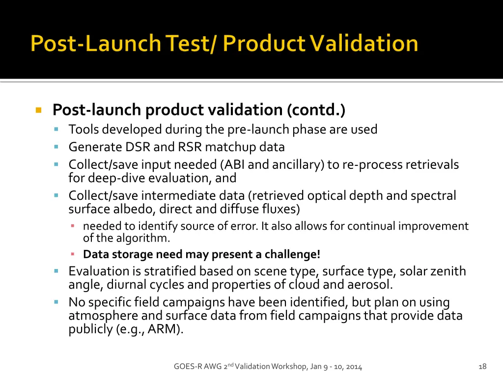post launch product validation contd tools