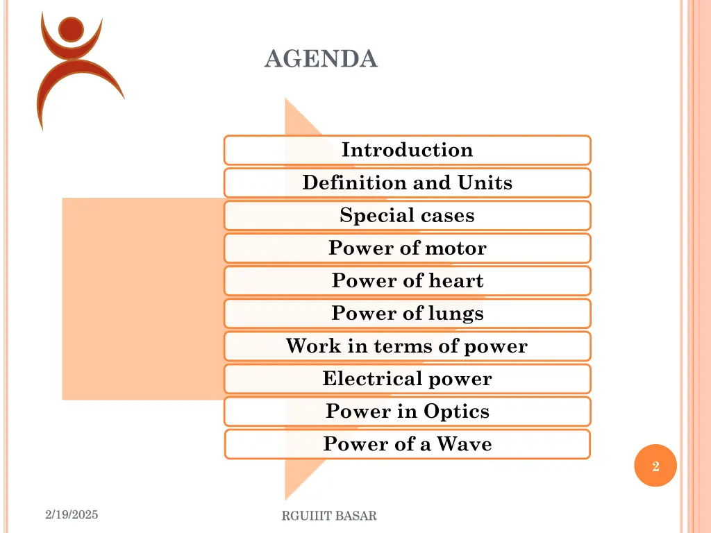 agenda