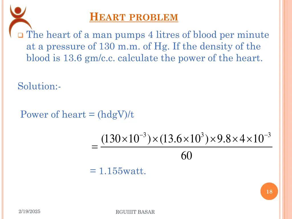 h eart problem