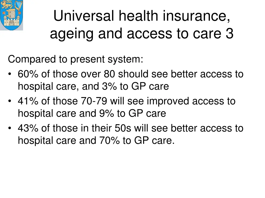 universal health insurance ageing and access 2