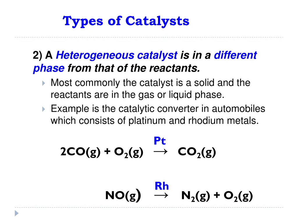 types of catalysts 1
