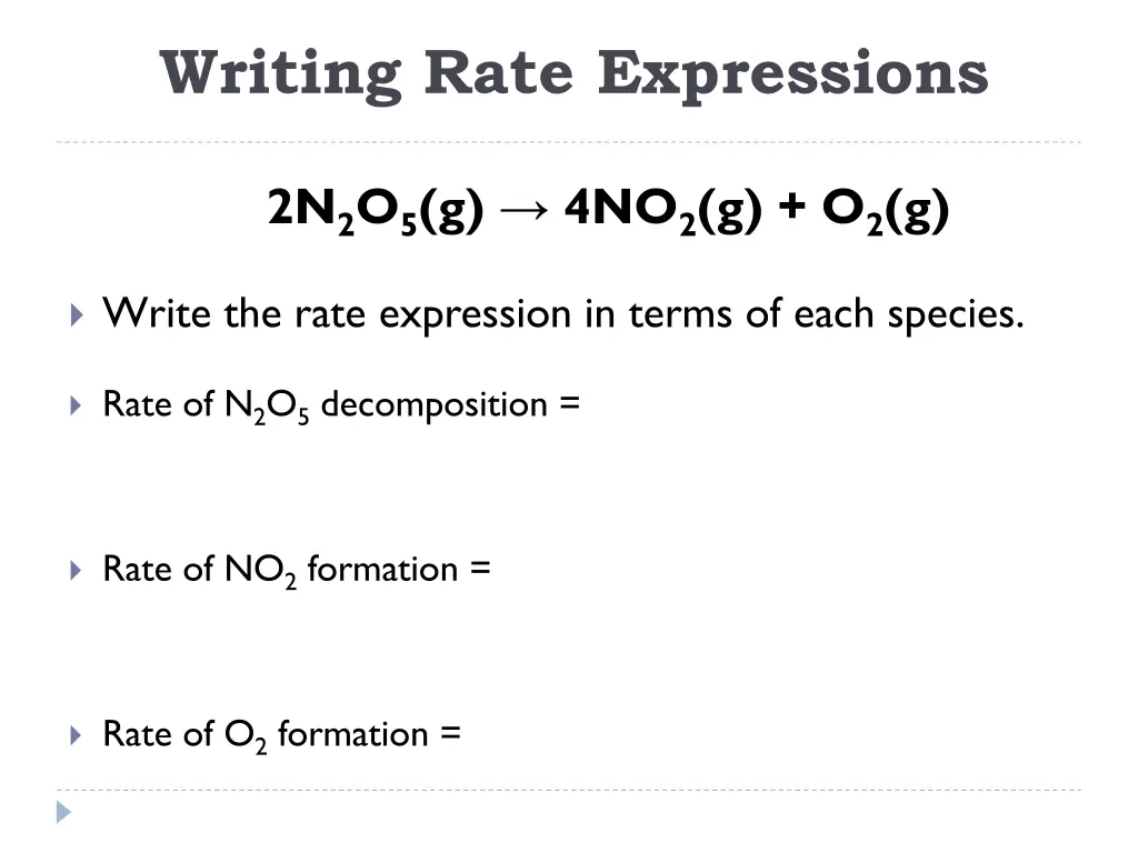writing rate expressions