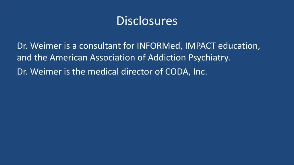 disclosures