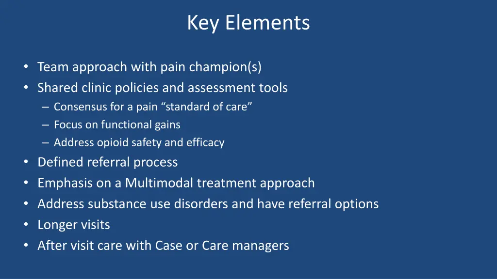 key elements