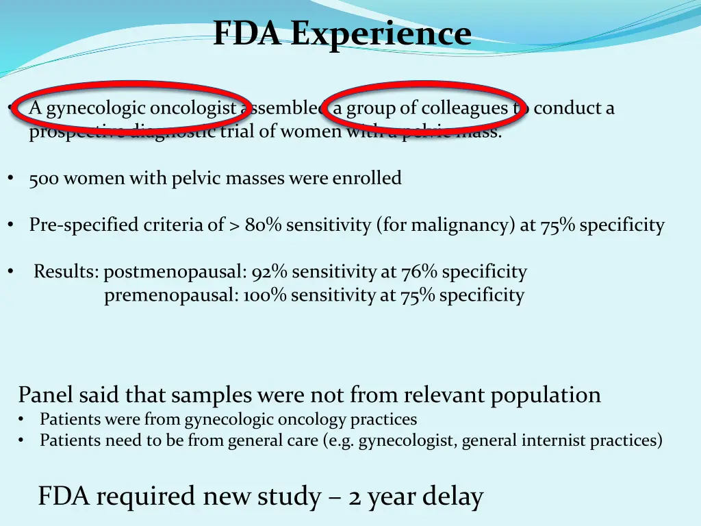 fda experience 1