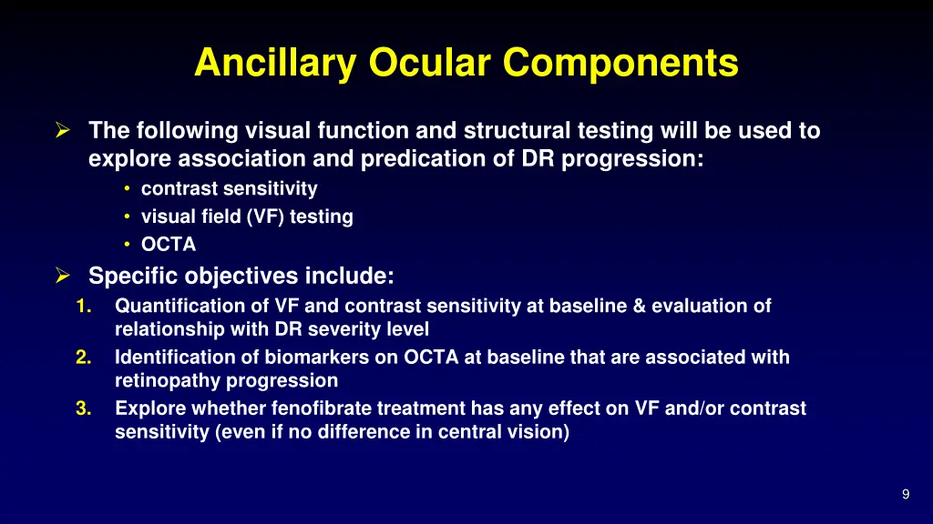 ancillary ocular components