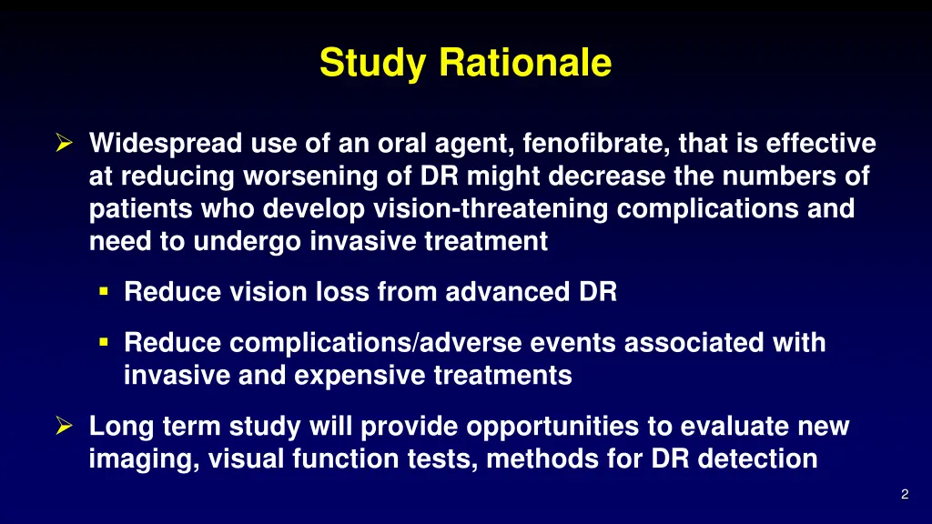 study rationale
