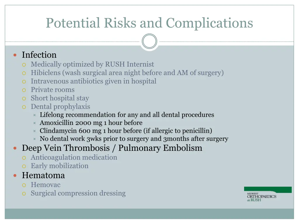 potential risks and complications