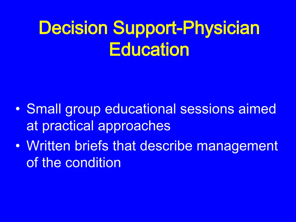 decision support decision support physician