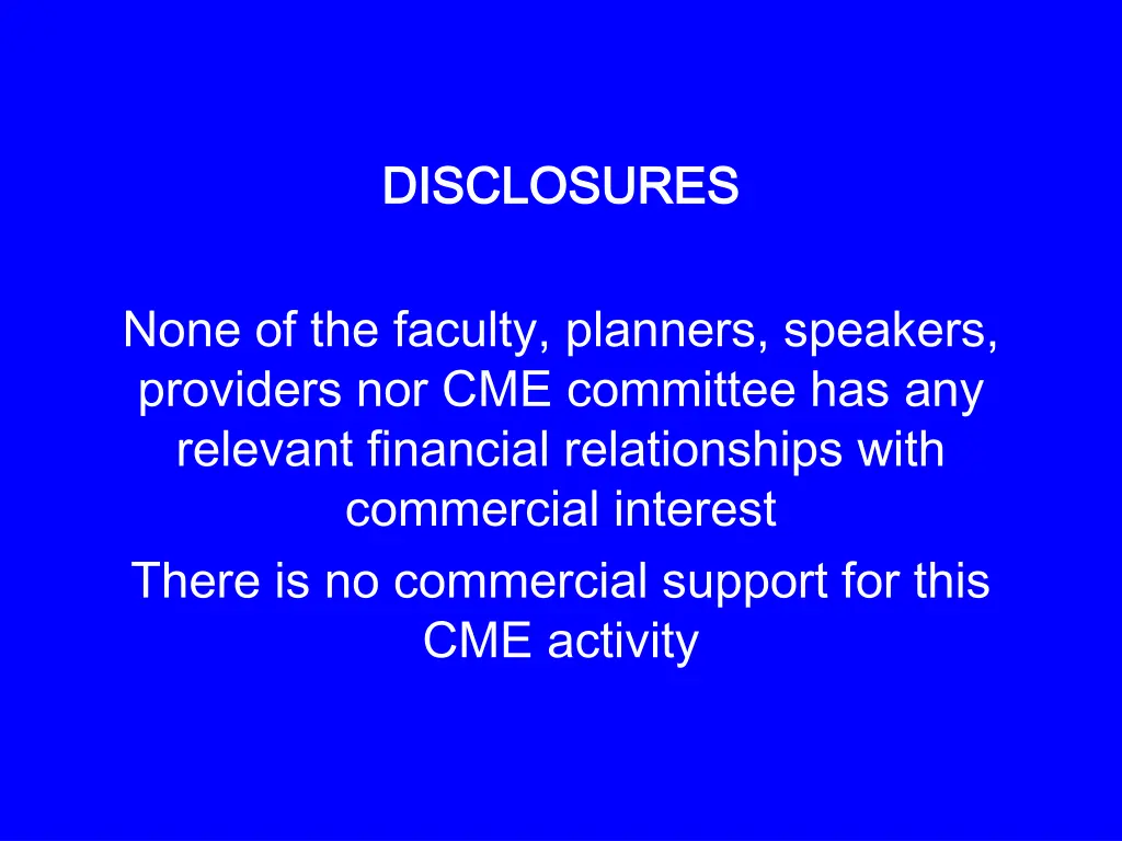 disclosures disclosures