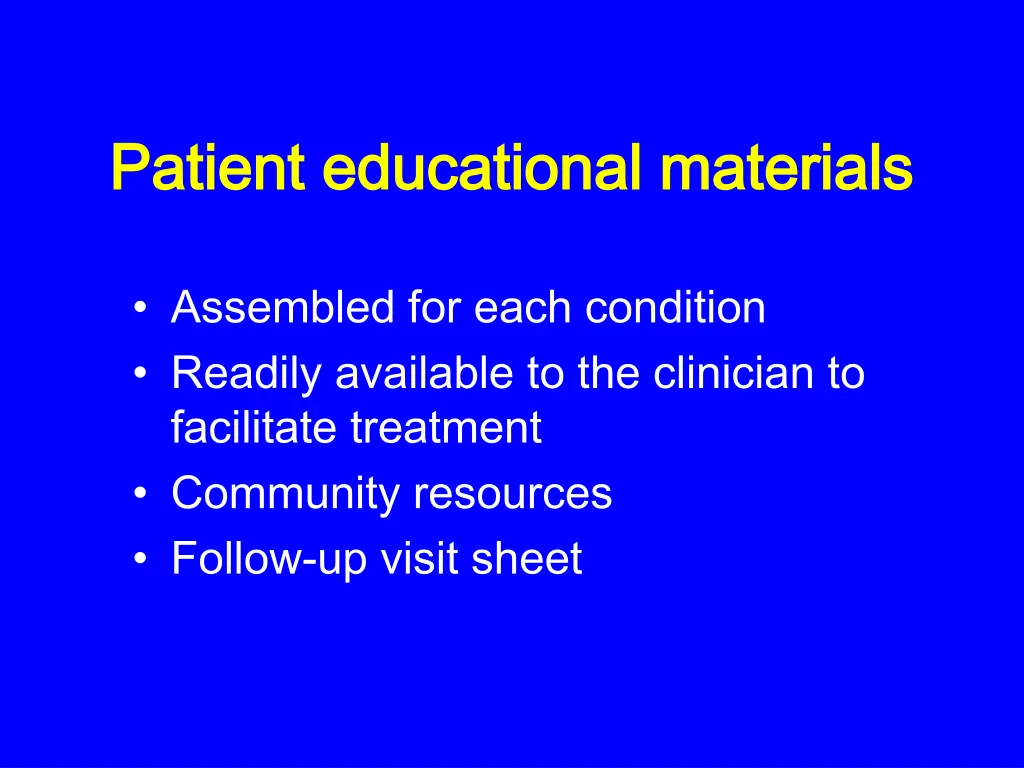 patient educational materials patient educational