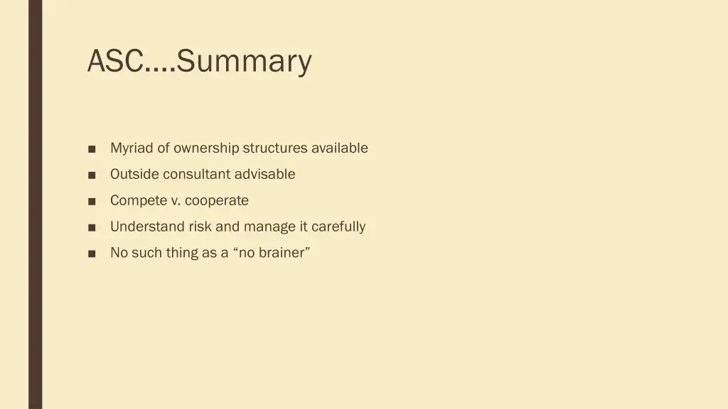 asc summary
