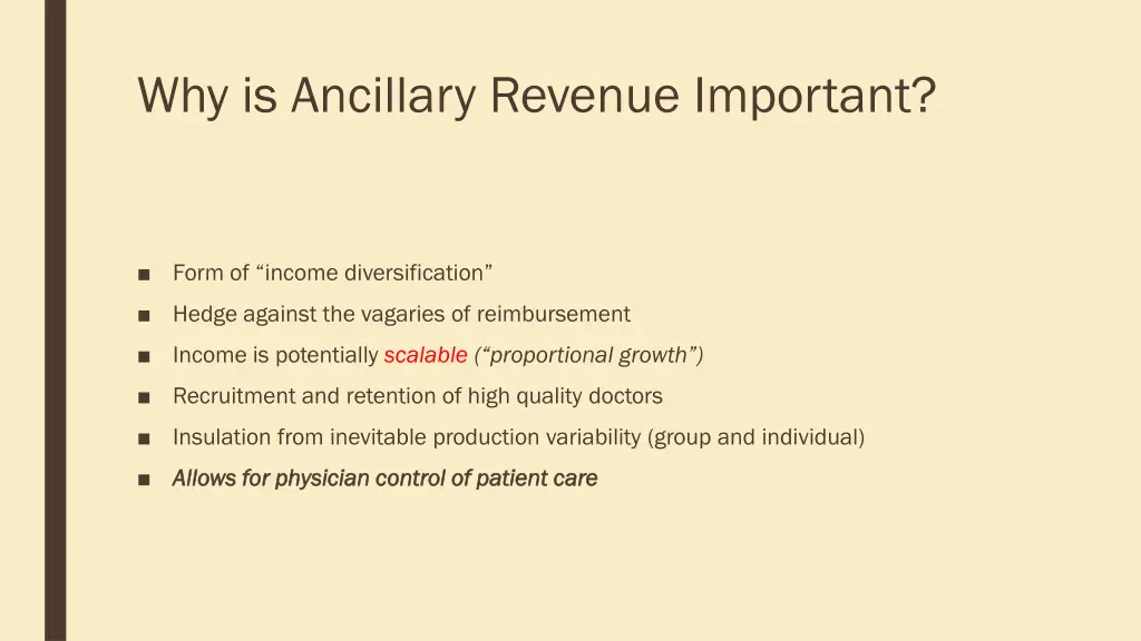 why is ancillary revenue important