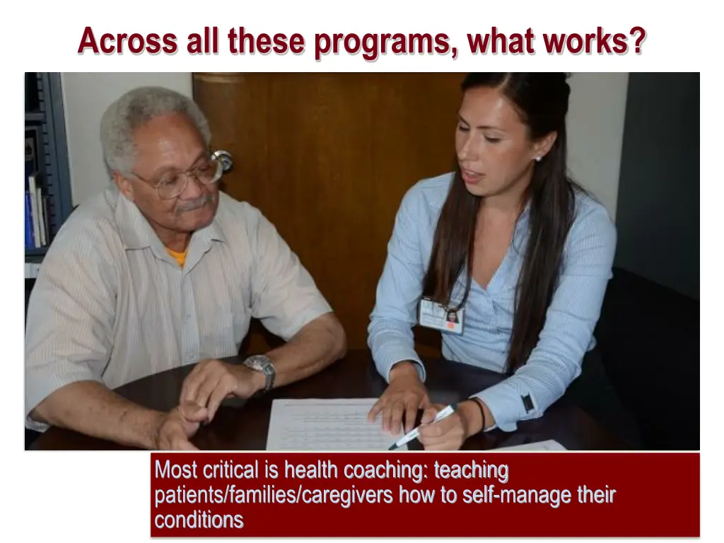 across all these programs what works