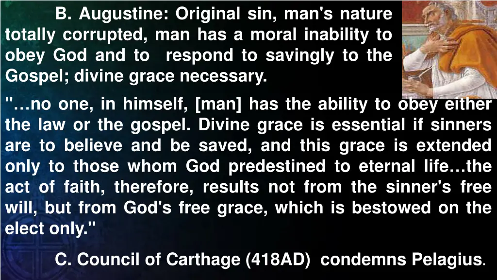 b augustine original sin man s nature totally