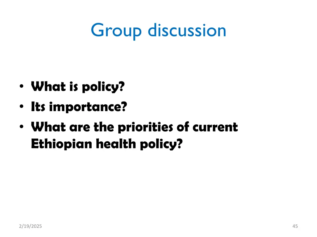group discussion