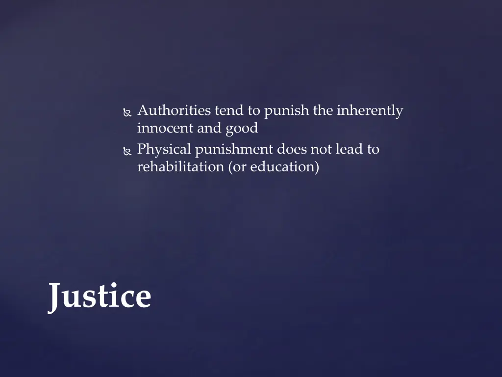 authorities tend to punish the inherently