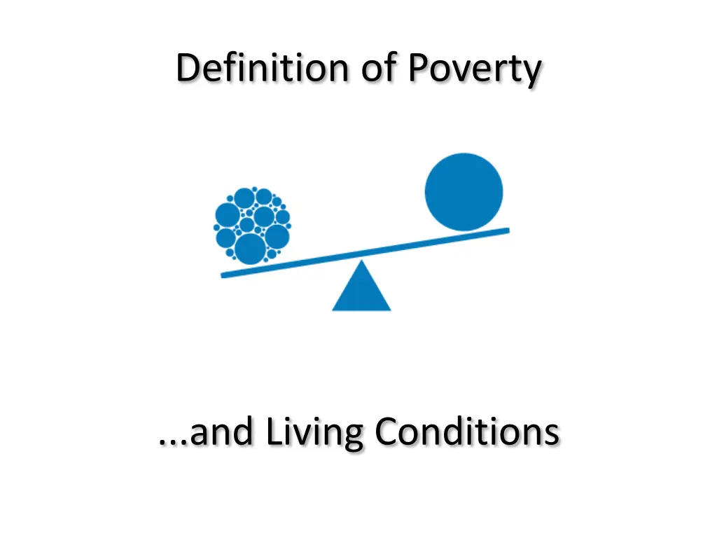 definition of poverty