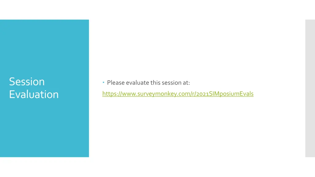 session evaluation