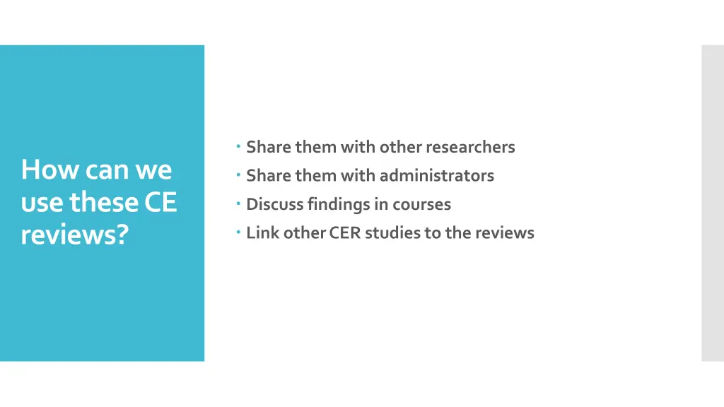 share them with other researchers share them with