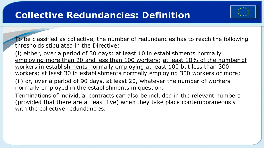 collective redundancies definition