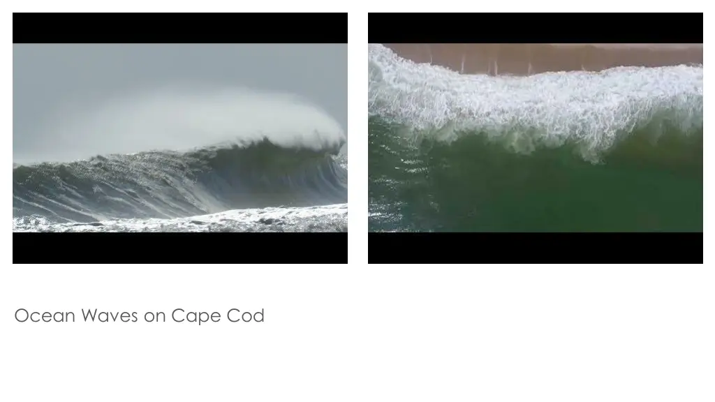 after storm waves at nauset light beach
