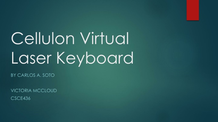 cellulon virtual laser keyboard