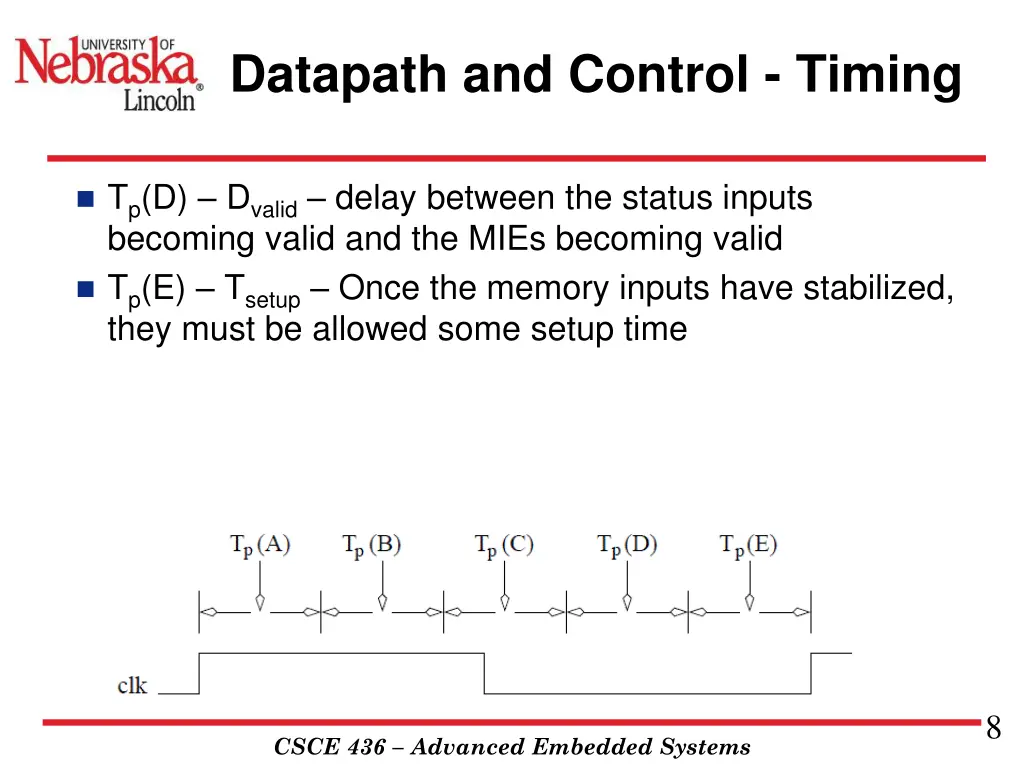 datapath and control timing 5