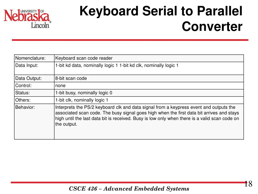 keyboard serial to parallel 2