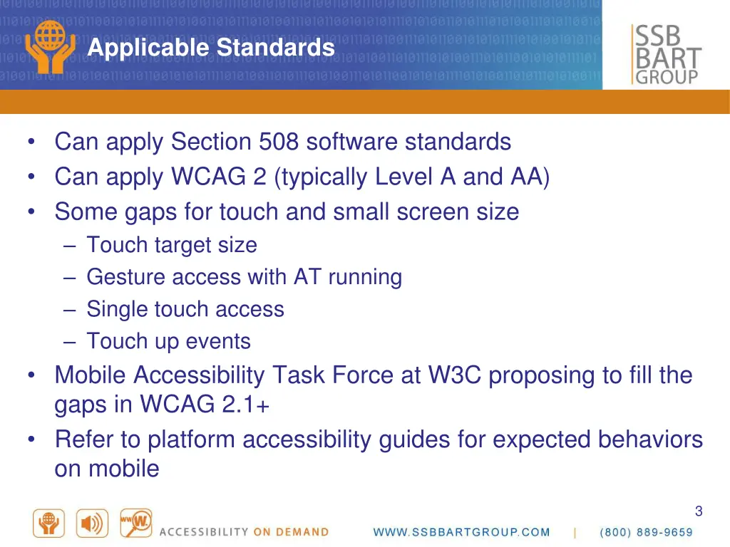 applicable standards