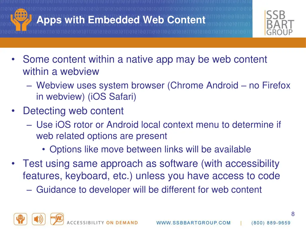 apps with embedded web content