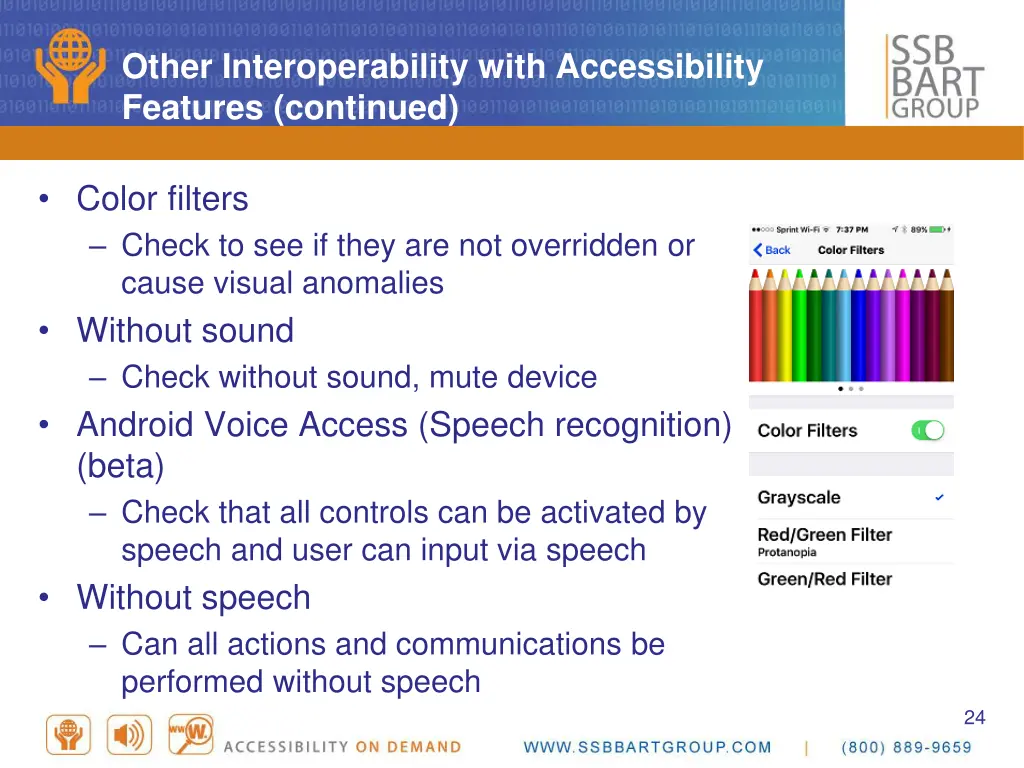 other interoperability with accessibility