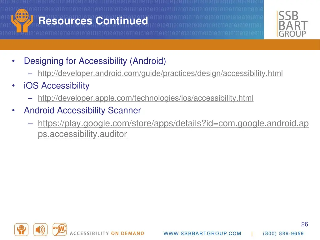 resources continued