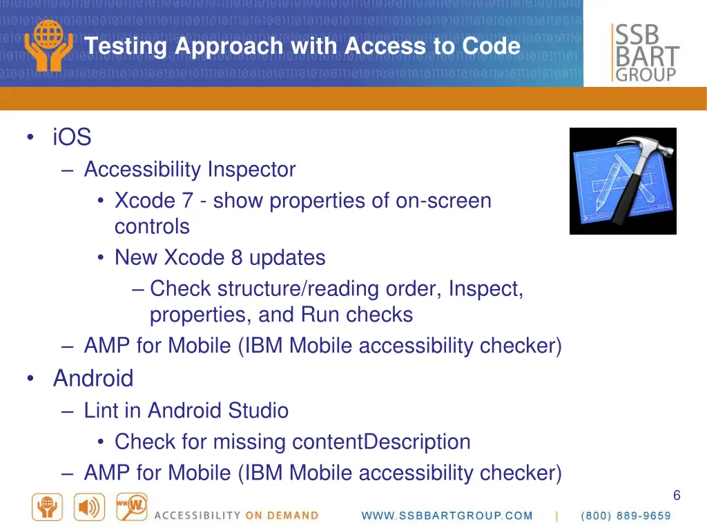 testing approach with access to code