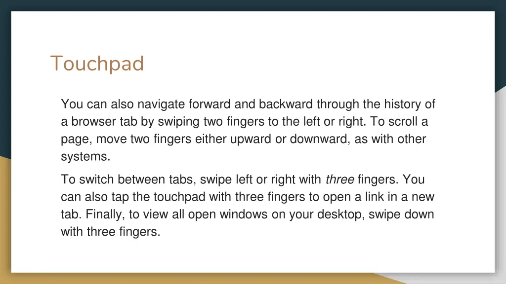 touchpad
