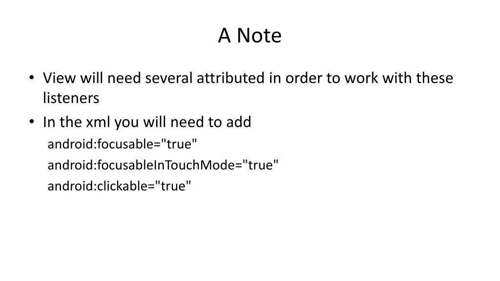 a note