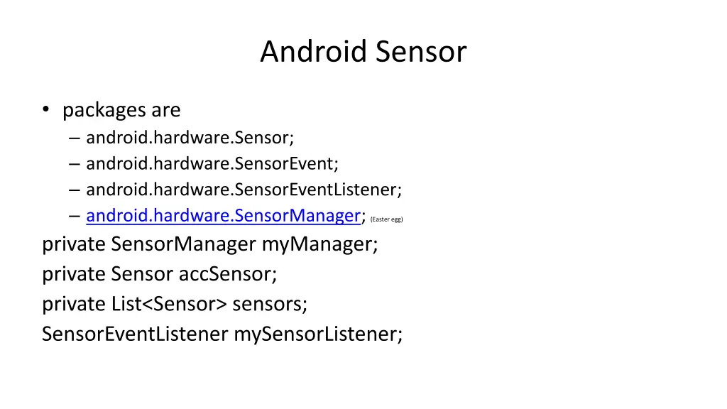 android sensor