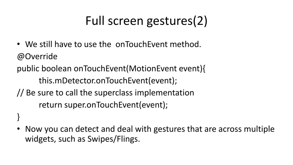 full screen gestures 2