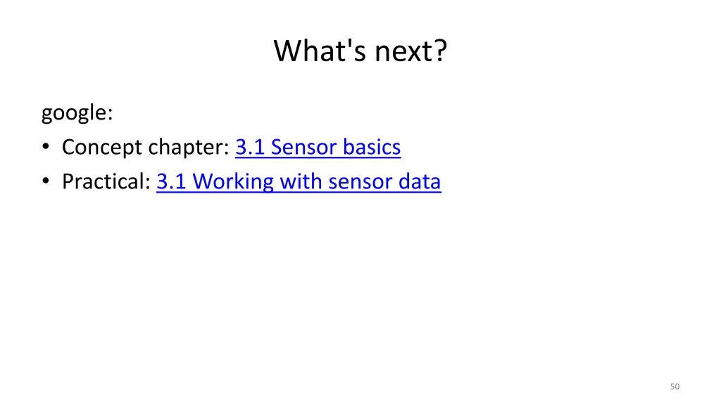 what s next