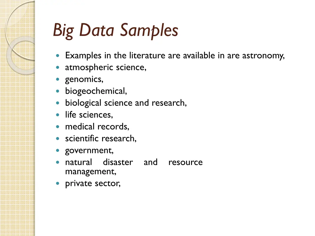 big data samples