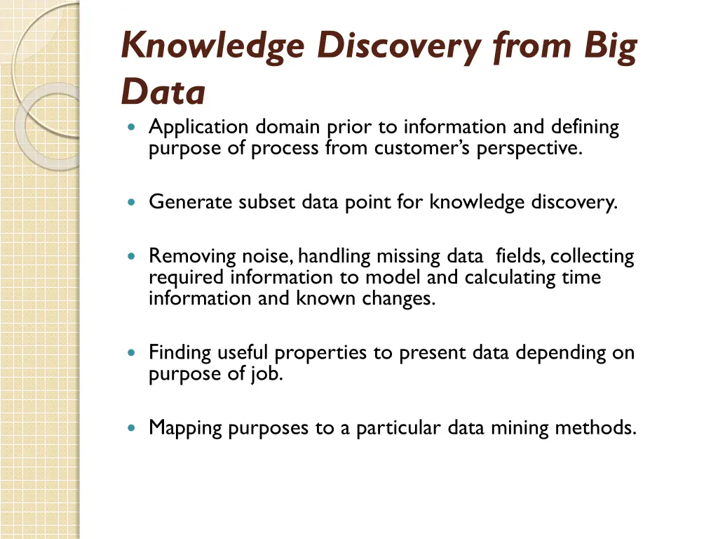 knowledge discovery from big data application