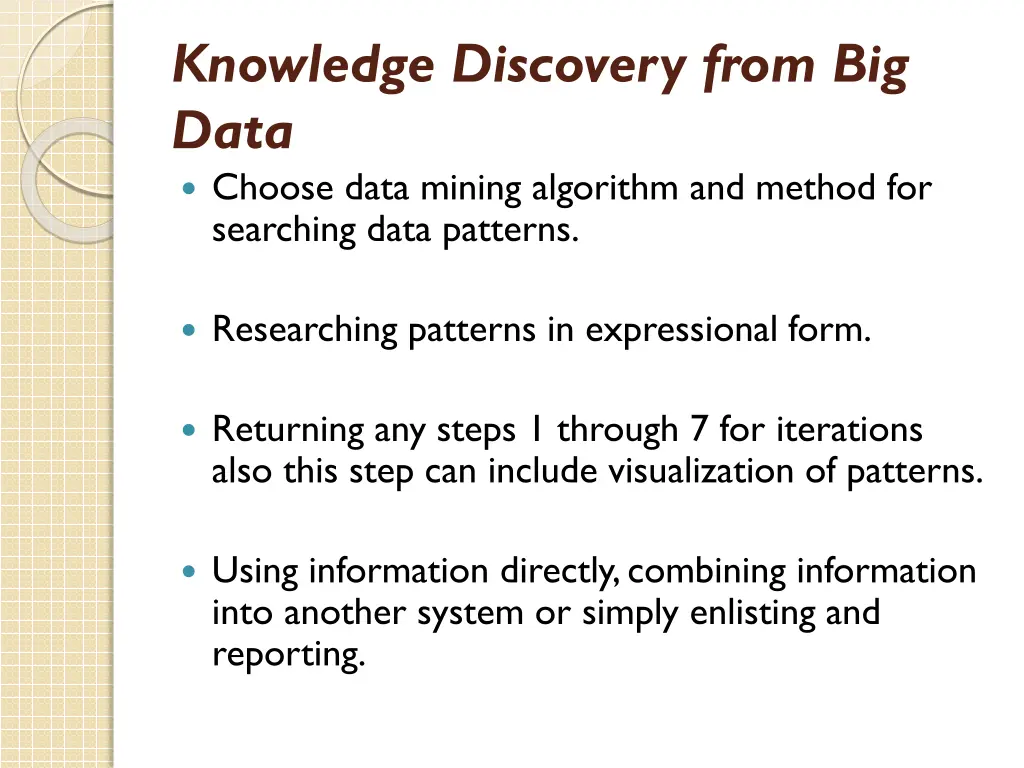 knowledge discovery from big data choose data