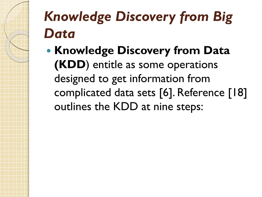 knowledge discovery from big data knowledge