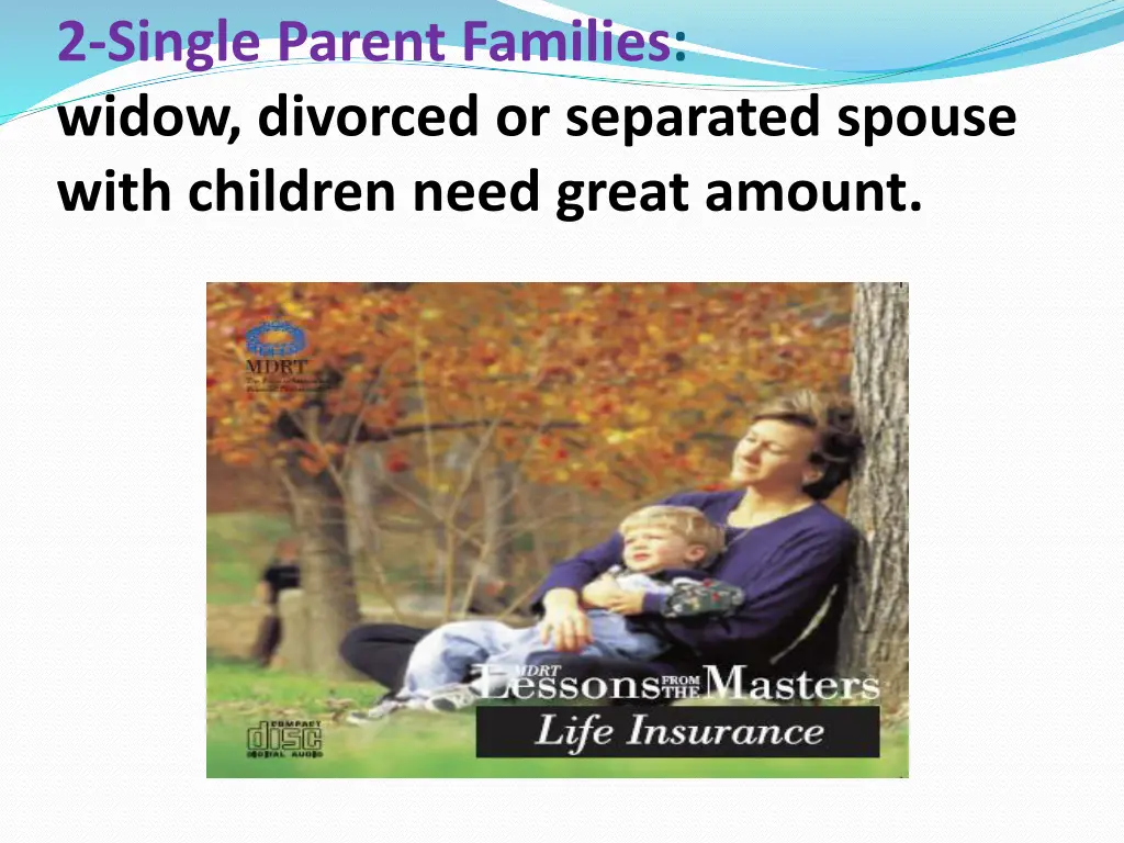 2 single parent families widow divorced