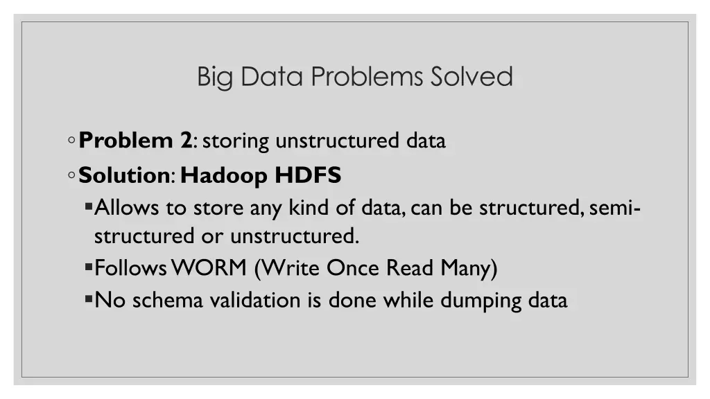 big data problems solved 1