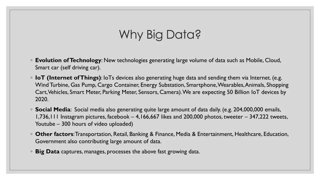 why big data