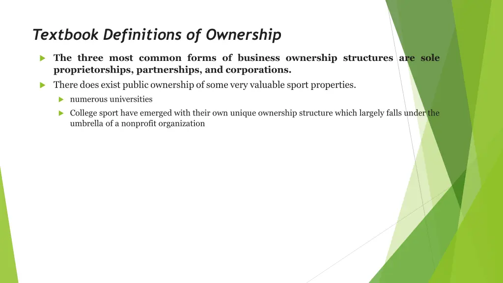 textbook definitions of ownership