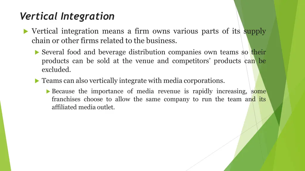vertical integration